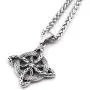 GUNGNEER Men Stainless Steel Irish Knot Shield Protection Pendant Necklace 20'' 28'' Keel Chain Celtic Jewelry Amulet GUNGNEER Men Stainless Steel Irish Knot Shield Protection Pendant Necklace 20'' 28'' Keel Chain Celtic Jewelry Amulet