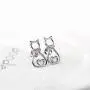 Cat Stud Earrings for Women Girls Sterling Silver Mini Pet Cats Earrings Jewelry Studs Cat Stud Earrings for Women Girls Sterling Silver Mini Pet Cats Earrings Jewelry Studs