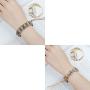 PLTGOOD Boho Leather Wrap Bead Bracelets for Women Men Girls Handmade Chakra Imperial Jasper Adjustable Healing Bracelet Bangles