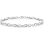 Dazzlingrock Collection Ladies Infinity Link Tennis Bracelet, Sterling Silver