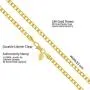 LIFETIME JEWELRY 3mm Thin Flat Cuban Link Chain Necklace 24k Real Gold Plated