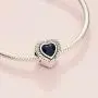 Pandora Jewelry Sparkling Blue Heart Crystal and Cubic Zirconia Charm in Sterling Silver Pandora Jewelry Sparkling Blue Heart Crystal and Cubic Zirconia Charm in Sterling Silver