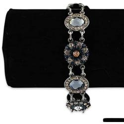 Mariana Jewelry Ocean Bracelet, Silver Plated with Crystal, Nature Collection MAR-B-4054_1 2142 SP