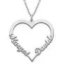 MyNameNecklace Personalized Heart Shape Pendant Necklace in Sterling Silver 925 - Eternal Love Valentine Custom Made Jewelry Gift for Wife- Mom- Lovers MyNameNecklace Personalized Heart Shape Pendant Necklace in Sterling Silver 925 - Eternal Love Valentine Custom Made Jewelry Gift for Wife- Mom- Lovers