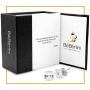 BEBERLINI Stud Earrings Square Cubic Zirconia Push Back 14K Gold Plated Black Silver Stainless Steel CZ Ear Piercing Jewelry For Women Men 3-10 mm