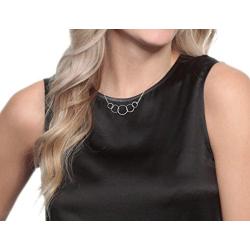 SOLINFOR 50th Birthday Gifts for Women - 925 Sterling Silver Necklace - Five Circle for Her 5 Decade - 50 Years Old Jewelry Gift Idea