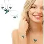 Lola Bella Gifts Crystal Hummingbird Necklace Earrings and Bracelet Set w Gift Box Lola Bella Gifts Crystal Hummingbird Necklace Earrings and Bracelet Set w Gift Box