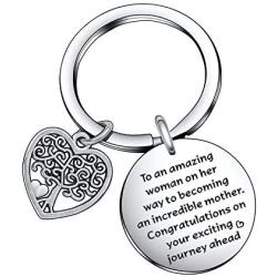 Mommy to Be Jewelry Pregnant Friend Gift Pregnancy Baby Announcement Keychain Gift for Women Best Friends