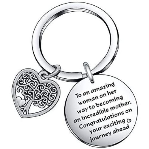 Mommy to Be Jewelry Pregnant Friend Gift Pregnancy Baby Announcement Keychain Gift for Women Best Friends