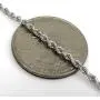 Orostar Sterling Silver 2mm and 2.5mm and 3mm Diamond-Cut Rope Chain Italian Necklace, 14-36 Inch