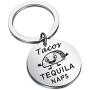 Taco Keychain Favors Tacos Tequila NAPS Taco Gifts for Women Kids Men Tequila Lover Gifts