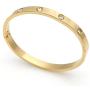 Oval Pave Crystal CZ Bracelet Men&Women Designer Bangle Stainless Steel Jewelry 7.5