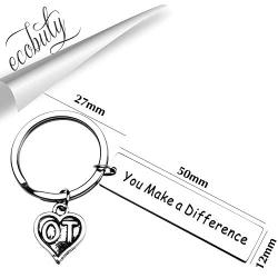 You Make A Difference Keychain Thank You Gift For Volunteer Mentor Employee Teacher Gift