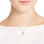 AeraVida Charmed Four Heart Leaf Clover Sterling Silver Necklace
