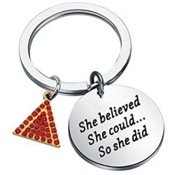 AKTAP Delta Sigma Theta Gift She Believed She Could So She Did Keychain Gift for Sorority Sister DST Paraphernalia Sorority Gifts