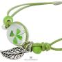 Soul Statement Green Clover Bracelet Shamrock St Patricks Day Accessories Wrap Bracelet