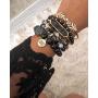 Kinsley Armelle Farrah Collection - Coal Bracelet