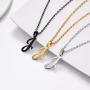 PROSTEEL Stainless Steel Initial Name Necklace, A to Z Initial Letter Personalized Necklaces for Men Women, Gold/Silver/Black Tone, 20inch-22inch Adjustable, Come Gift Box