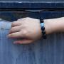 Jewever Black Obsidian with Tiger eye Womens Mens Bracelet Stretch Healing Crystal 12mm Beads Gemstone Unisex 7''
