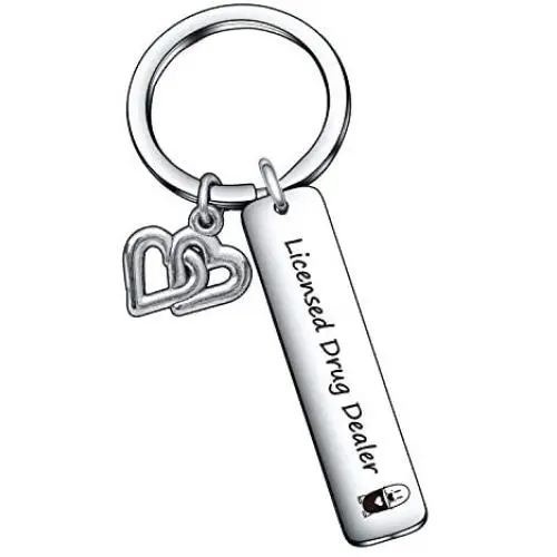 Licensed Drug Dealer Keychain for Pharmacist Hospital Coworker Gift, Pharmacy Student Pharmacy Expert Gift Licensed Drug Dealer Keychain for Pharmacist Hospital Coworker Gift, Pharmacy Student Pharmacy Expert Gift