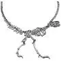 NIANXIN Dinosaur Skeleton Necklace Dinosaur Vintage Necklace Tyrannosaurus Pendant Fashion Collar Jewelry