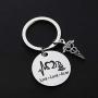 ENSIANTH Sonographer Gift Live Love Scan Keychain Ultrasound Tech Jewelry Radiologist Gift