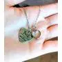 Hope Inspired Real Mustard Seed Necklace Heart Faith Necklace for Women Christian Gifts