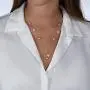 FABIN JEWELRY White Pearls Purple and Pink Pearls on a Sterling Silver Lariat Necklace 18.5'' Plus 2.75'' Extension…