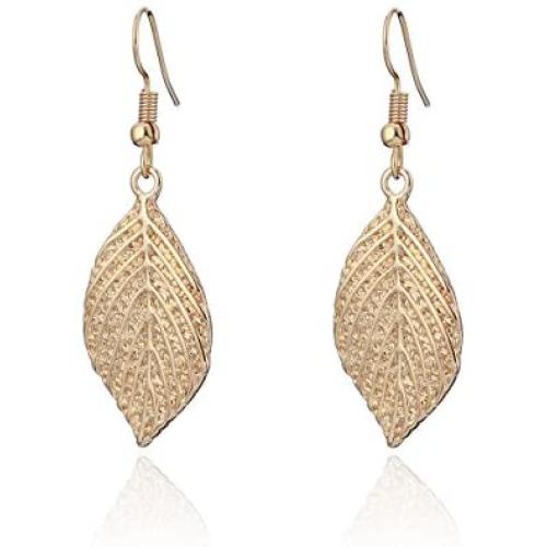 Dangle Earring for Women,Leaf Drop Earring with Girls Rose Gold Silver Earring Stainless Steel Earring