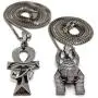 Shiny Jewelers USA Mens Egyptian Anubis & ANKH Cross Pendant & Box Chains Hip HOP Necklace Set Black Shiny Jewelers USA Mens Egyptian Anubis & ANKH Cross Pendant & Box Chains Hip HOP Necklace Set Black