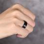 Shuremaster 6mm 8mm Tungsten Carbide Wedding Ring Band for Men Women Step Edge Black/Silver Engraved I Love You Comfort Fit 4-15