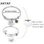 AKTAP Vegetarian Jewelry Vegan Bracelet We are Not Ingredients Animal Rights Bracelet Gift for Vegan Veganism Gift