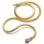 Tvoip Fashion Collier Femme Jewelry Full Rhinestone Accessories gold silver Crystal Snake long Pendant Necklace. (Gold) Tvoip Fashion Collier Femme Jewelry Full Rhinestone Accessories gold silver Crystal Snake long Pendant Necklace. (Gold)