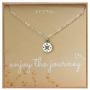 EFYTAL Graduation Gifts for Her, Sterling Silver Compass Necklace on Enjoy The Journey Card, New Grad Gift, Jewelry for Travel or Long Distance For Women