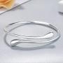 JEVI Necklace Earrings Jewelry Set Silver Water Drop Ring Bangle Set for Women Girls Birthday Mother’s Day