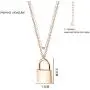 Mevecco Gold Dainty Initial Necklace Lock Necklace 18K Gold Plated Padlock Necklace Letter Necklaces for Women Minimalist Personalized Jewelry Mevecco Gold Dainty Initial Necklace Lock Necklace 18K Gold Plated Padlock Necklace Letter Necklaces for Women Minimalist Personalized Jewelry