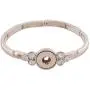 Mini 12mm Snap Jewelry Rose Gold Rhinestone Stretch Bracelets fits Petite Ginger Charms My Prime Gifts