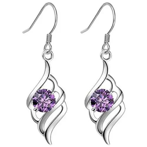 S925 Sterling Silver Earrings Female Ear Hook Musical Notes Wild Jewelry Earrings