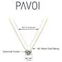 PAVOI 14K Gold Plated Swarovski Crystal Solitaire 1.5 Carat (7.3mm) CZ Dainty Choker Necklace | Gold Necklaces for Women