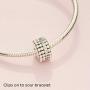 Pandora Jewelry Beaded Clip Cubic Zirconia Charm in Sterling Silver