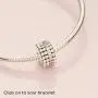 Pandora Jewelry Beaded Clip Cubic Zirconia Charm in Sterling Silver Pandora Jewelry Beaded Clip Cubic Zirconia Charm in Sterling Silver