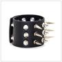Nsitbbuery Hip Hop Spike Wristband Rivet Leather Cuff Bracelet