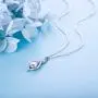 Womens 925 Sterling Silver Necklace Infinity Love Rose Gold White Gold Plated Pendant CZ Diamond Necklace Best Valentines Day
