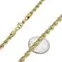 The Bling Factory 4.9mm 24k Yellow Gold Plated Stainless Steel Twisted Rope Chain Necklace + Gift Box The Bling Factory 4.9mm 24k Yellow Gold Plated Stainless Steel Twisted Rope Chain Necklace + Gift Box