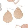 Humble Chic Filigree Dangle Earrings - Vintage-Style Teardrop Lightweight Statement Cutout Dangling Drops for Women