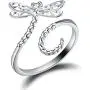 ✦Gifts for Christmas✦18K Gold Plating 925 Sterling Silver Animal Rings Hollow Carving Dragonfly Butterfly Bee Adjustable Rings Insect Open Rings for Girls and Women ✦Gifts for Christmas✦18K Gold Plating 925 Sterling Silver Animal Rings Hollow Carving Dragonfly Butterfly Bee Adjustable Rings Insect Open Rings for Girls and Women