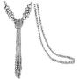 BaubleStar Multi-Color Crystal Beads Strand Knot Long Beaded Tassel Necklace for Women Girls