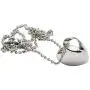 New Heart Classic Urn Cremation Pendant Ashes Memorial Necklace,Carved Locket Stainless Steel Keepsake Waterproof Memorial Pendant for Love,with Tool