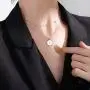 FLYOW S925 Sterling Silver Layered Disc Pendant Choker Necklace Short Dainty Clavicle Necklace for Women Girls FLYOW S925 Sterling Silver Layered Disc Pendant Choker Necklace Short Dainty Clavicle Necklace for Women Girls