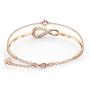 Swarovski Womens Infinity Jewelry Collections, Rhodium Finish, Rose Gold Finish, Clear Crystals